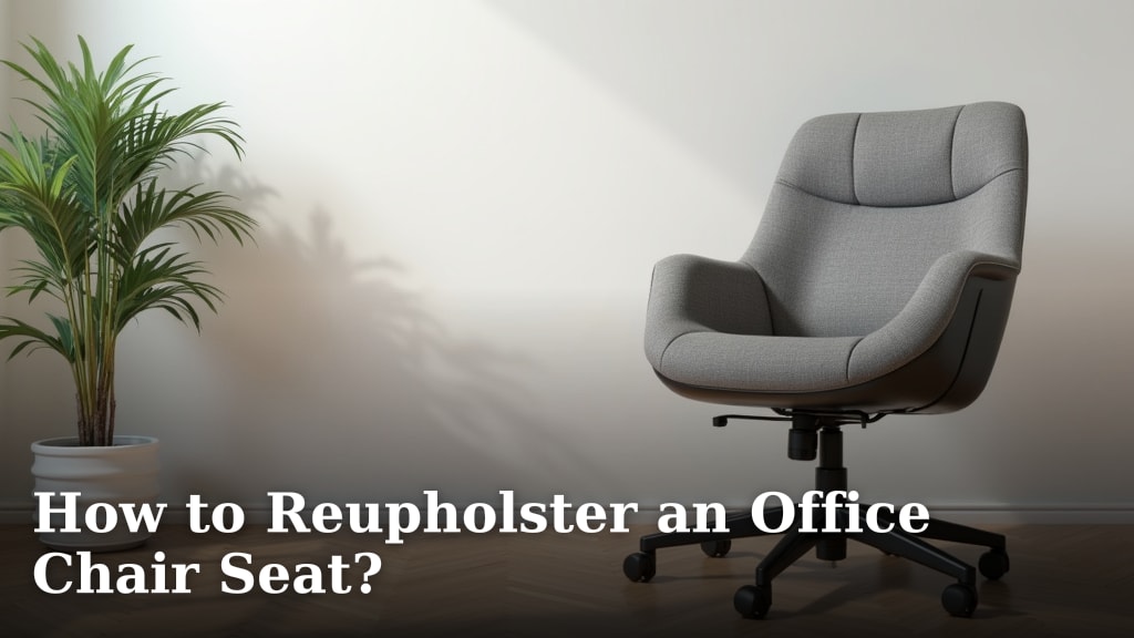 How to Reupholster an Office Chair Seat?