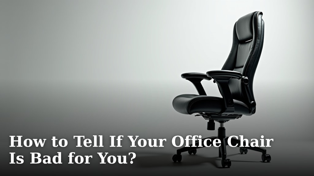 How to Tell If Your Office Chair Is Bad for You?
