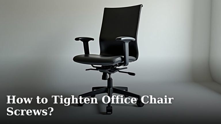 How to Tighten Office Chair Screws?