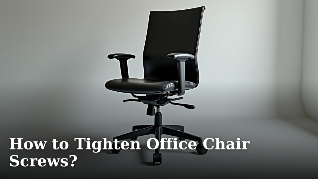 How to Tighten Office Chair Screws?