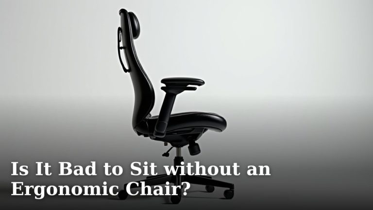 Is It Bad to Sit without an Ergonomic Chair?