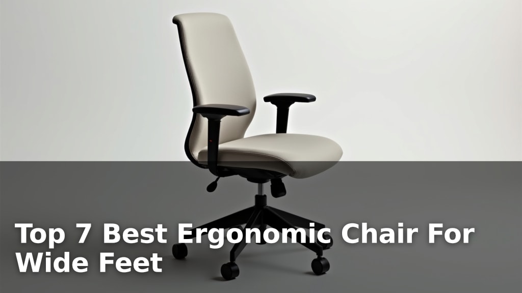 Top 7 Best Ergonomic Chair For Wide Feet