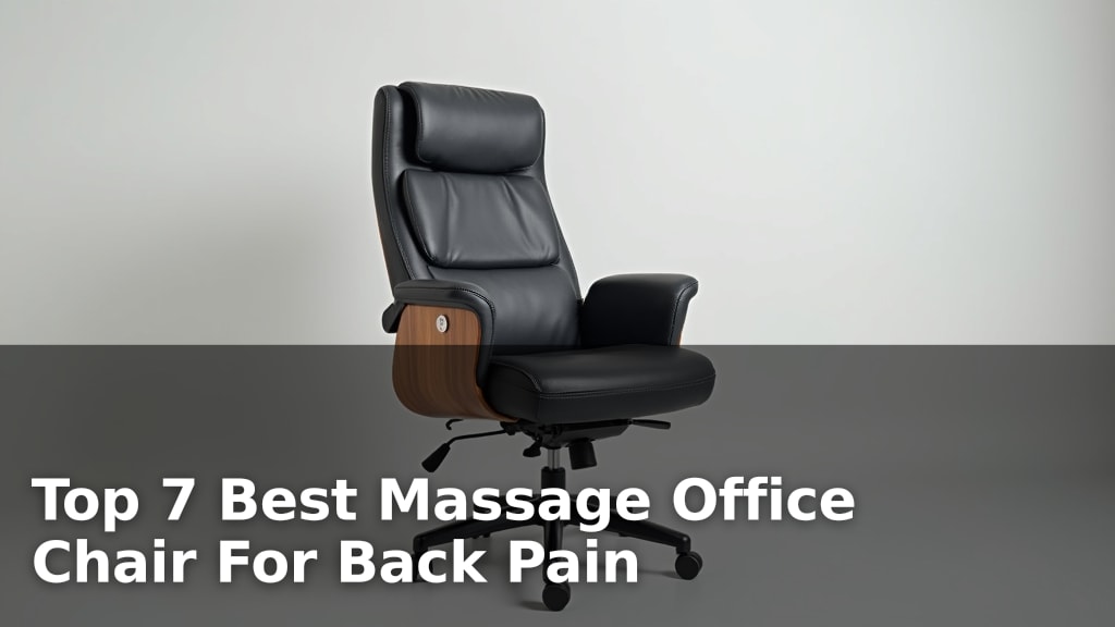 Top 7 Best Massage Office Chair For Back Pain