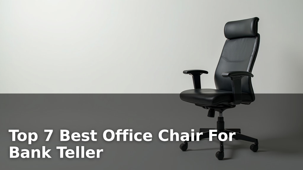 Top 7 Best Office Chair For Bank Teller