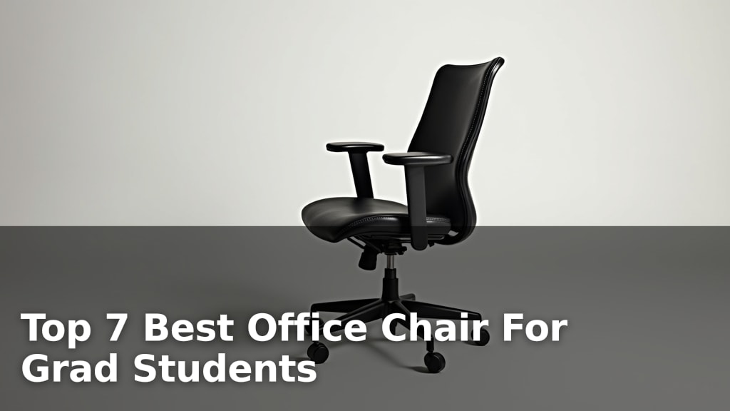 Top 7 Best Office Chair For Grad Students