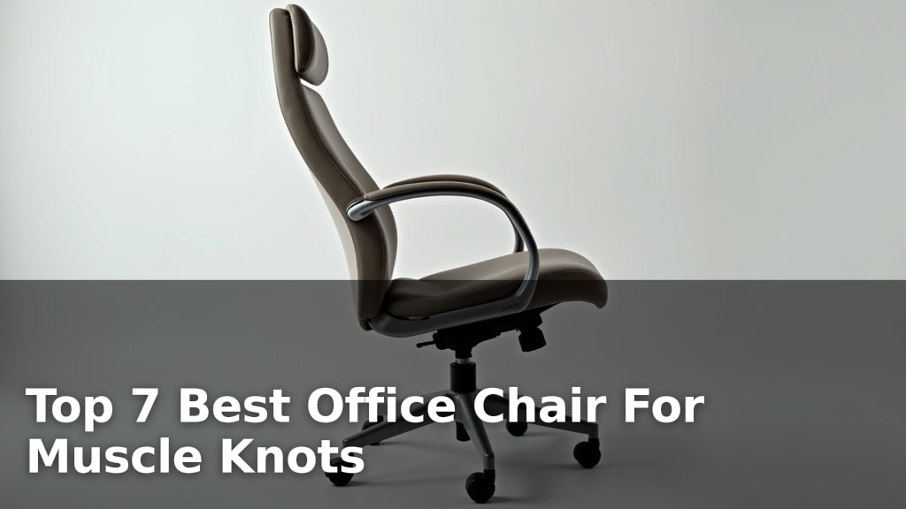 Top 7 Best Office Chair For Muscle Knots