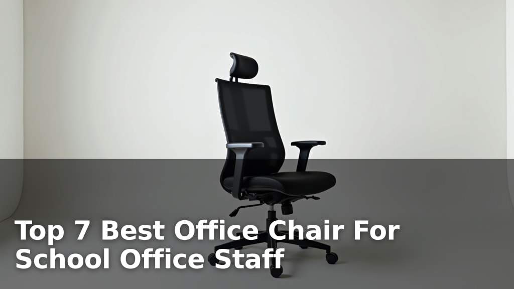 Top 7 Best Office Chair For School Office Staff
