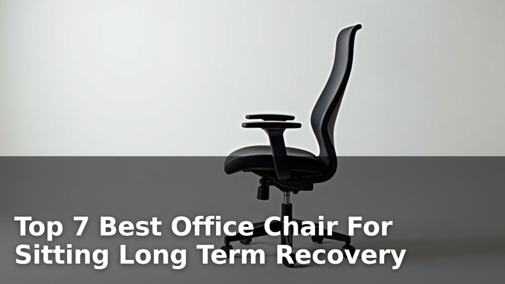 Top 7 Best Office Chair For Sitting Long Term Recovery