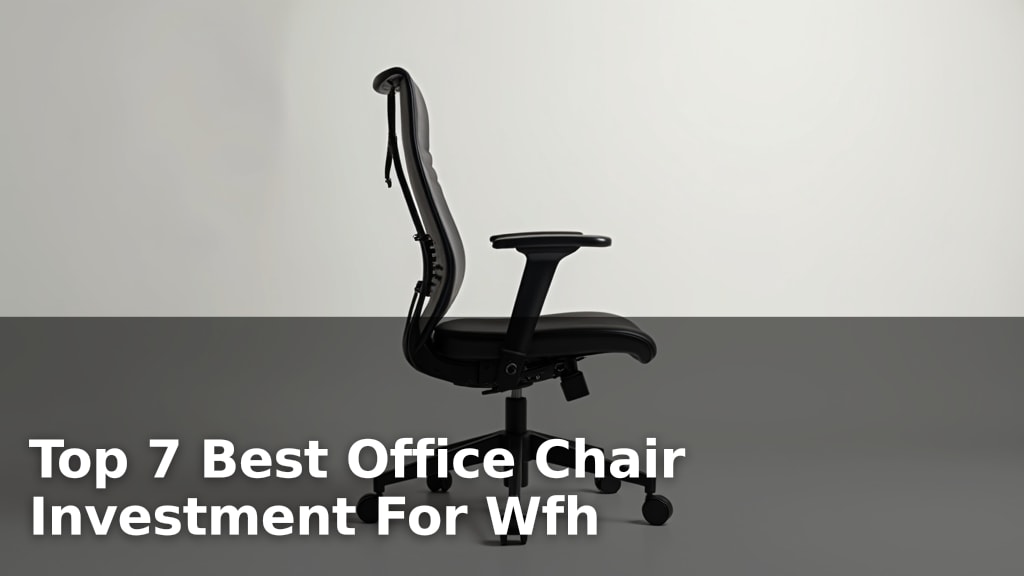 Top 7 Best Office Chair Investment For Wfh