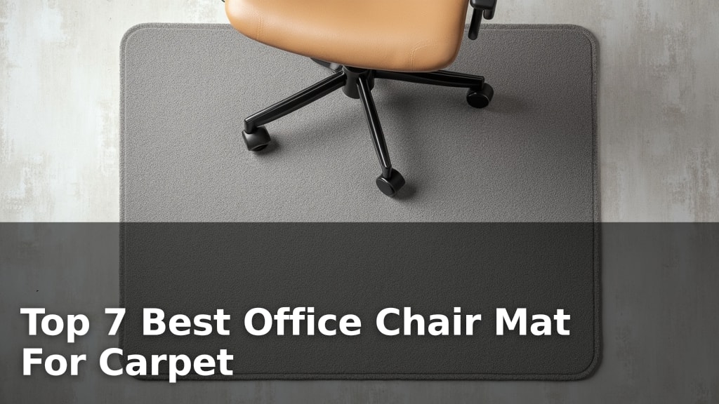 Top 7 Best Office Chair Mat For Carpet