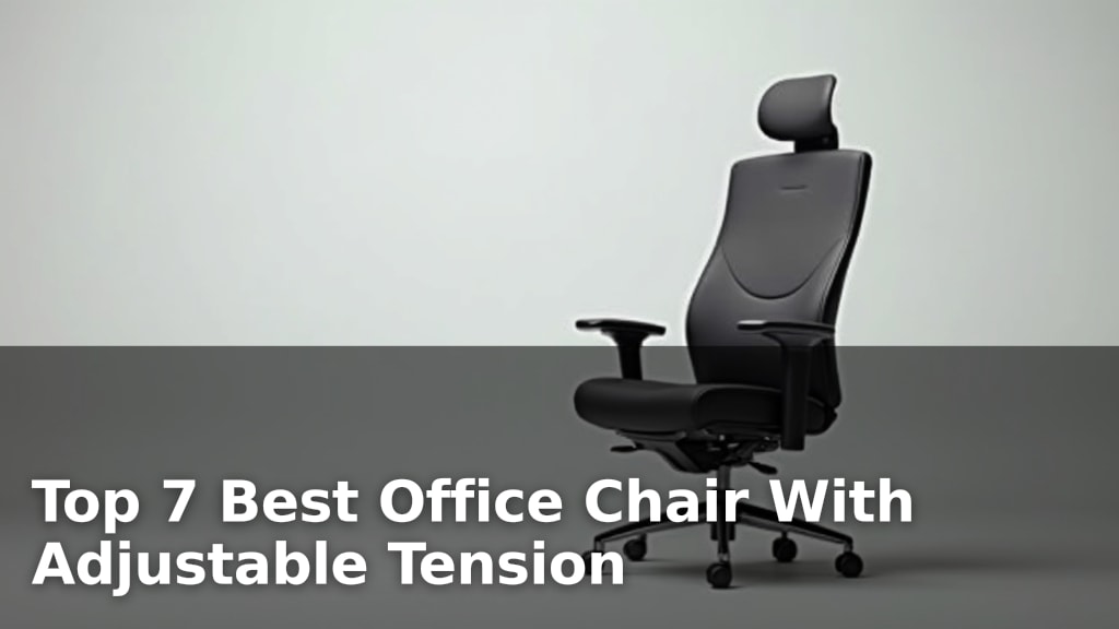 Top 7 Best Office Chair With Adjustable Tension