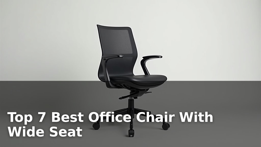 Top 7 Best Office Chair With Wide Seat