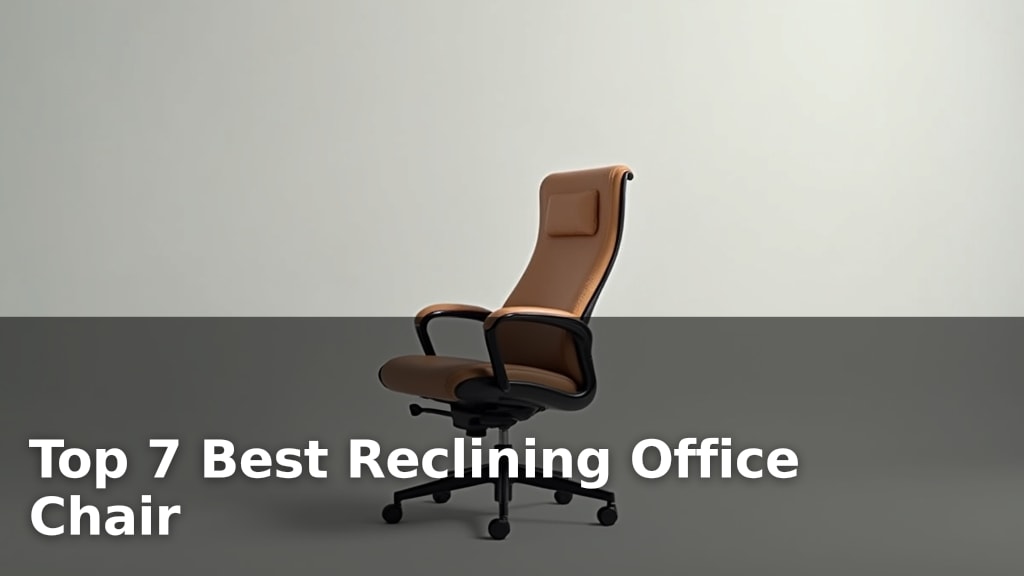 Top 7 Best Reclining Office Chair