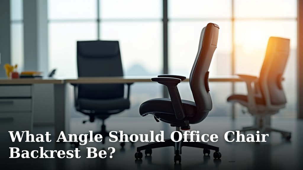 What Angle Should Office Chair Backrest Be?