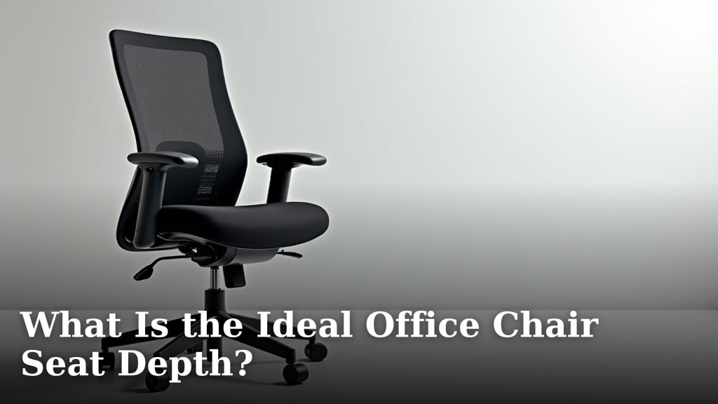 What Is the Ideal Office Chair Seat Depth?