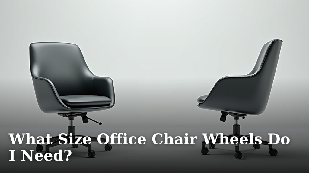 What Size Office Chair Wheels Do I Need?
