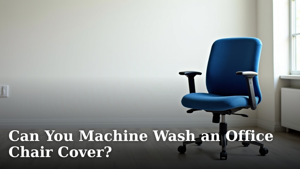 Can You Machine Wash an Office Chair Cover?