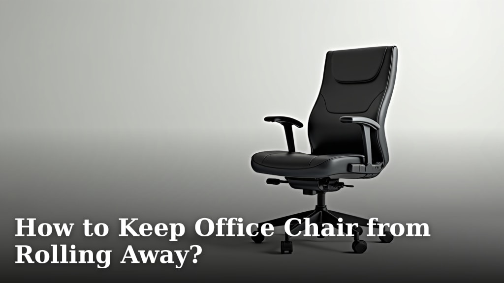 How to Keep Office Chair from Rolling Away?
