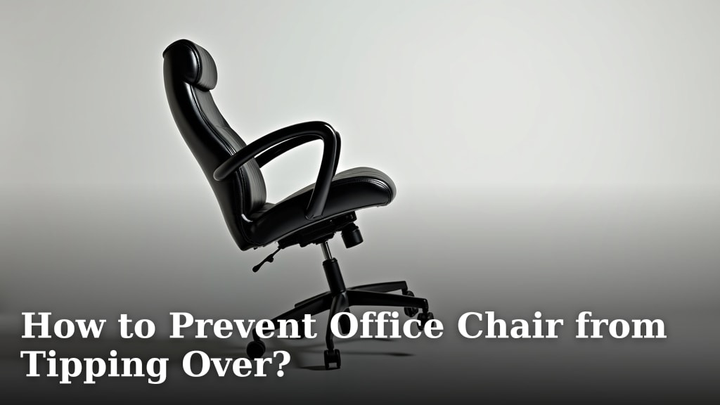 How to Prevent Office Chair from Tipping Over?