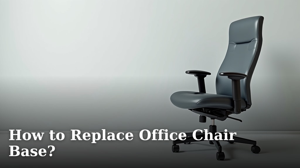 How to Replace Office Chair Base?