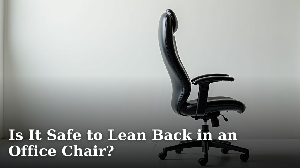 Is It Safe to Lean Back in an Office Chair?