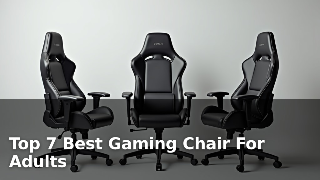 Top 7 Best Gaming Chair For Adults