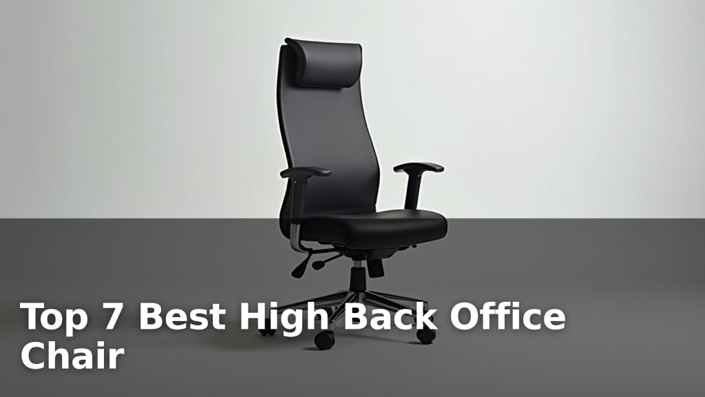 Top 7 Best High Back Office Chair