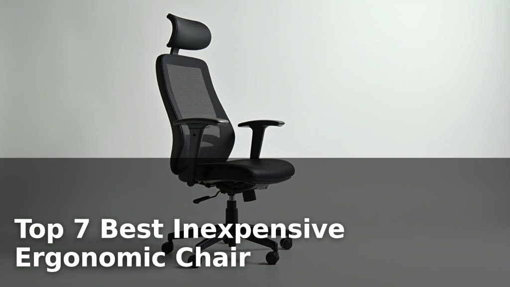 Top 7 Best Inexpensive Ergonomic Chair