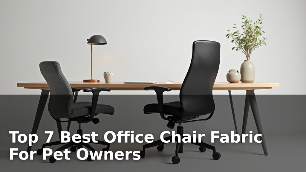 Top 7 Best Office Chair Fabric For Pet Owners