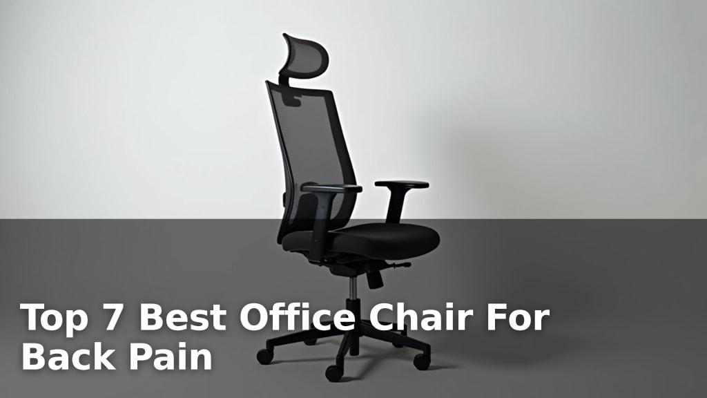 Top 7 Best Office Chair For Back Pain
