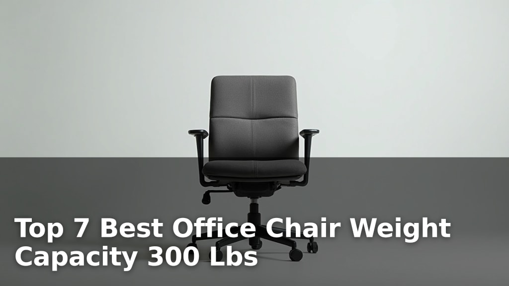 Top 7 Best Office Chair Weight Capacity 300 Lbs