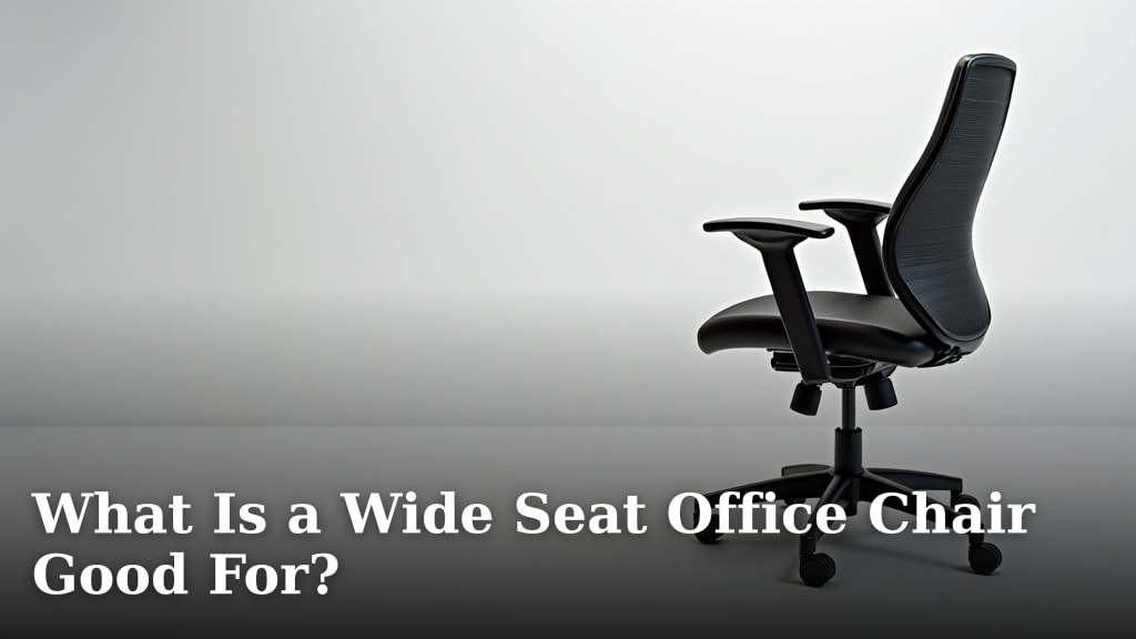 What Is a Wide Seat Office Chair Good For?
