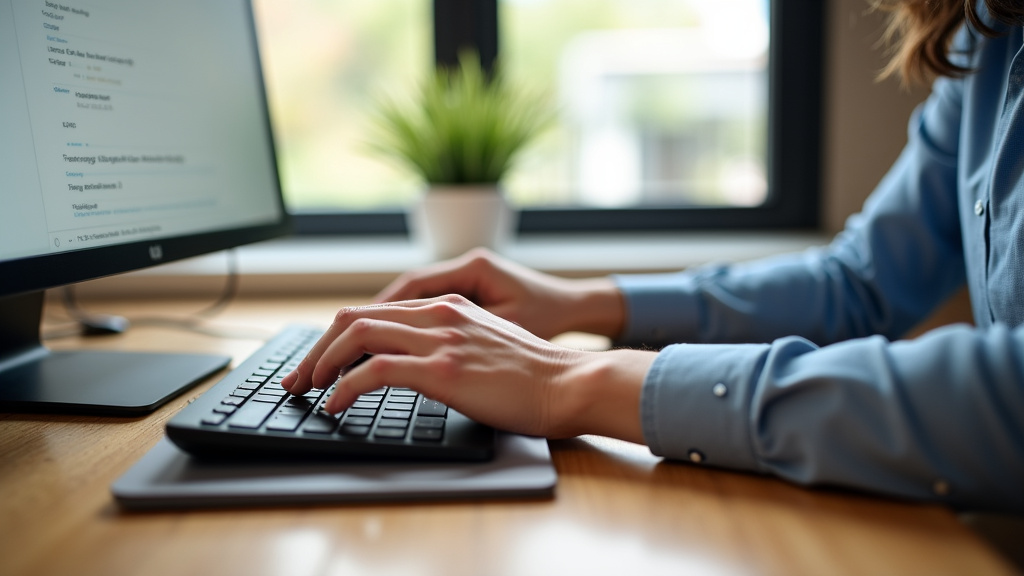 Getting Your Arms in the Right Position for Typing