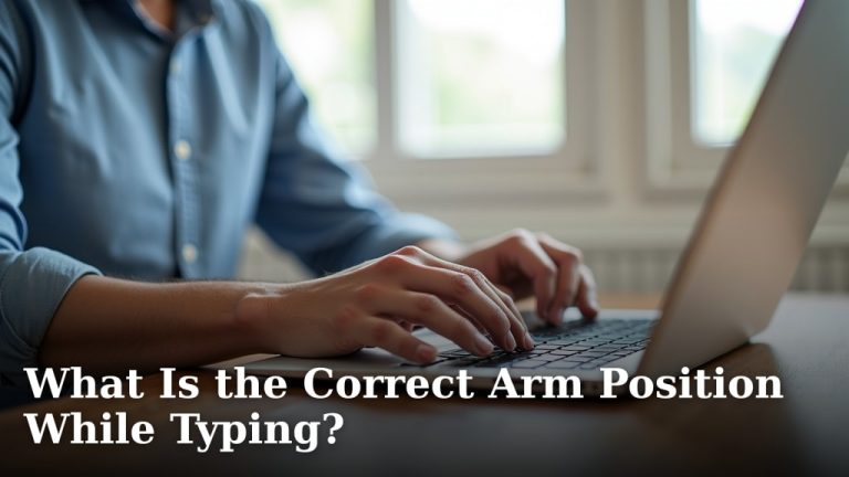 What Is the Correct Arm Position While Typing?