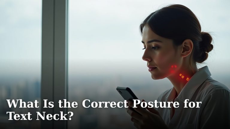 What Is the Correct Posture for Text Neck?
