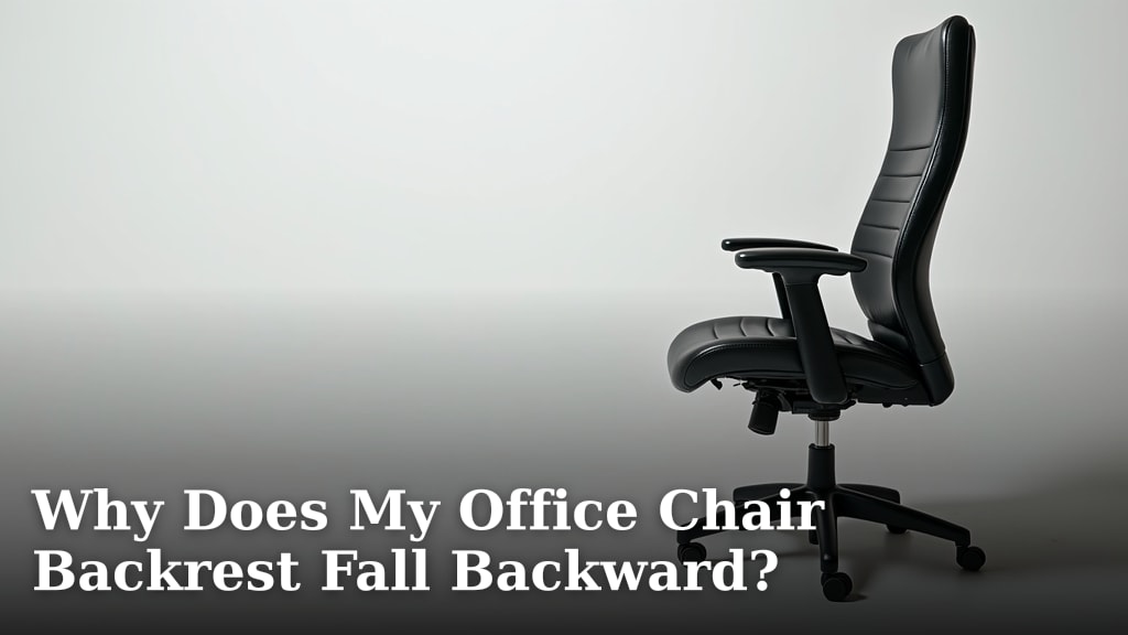 Why Does My Office Chair Backrest Fall Backward?