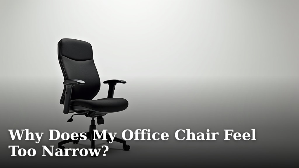 Why Does My Office Chair Feel Too Narrow?