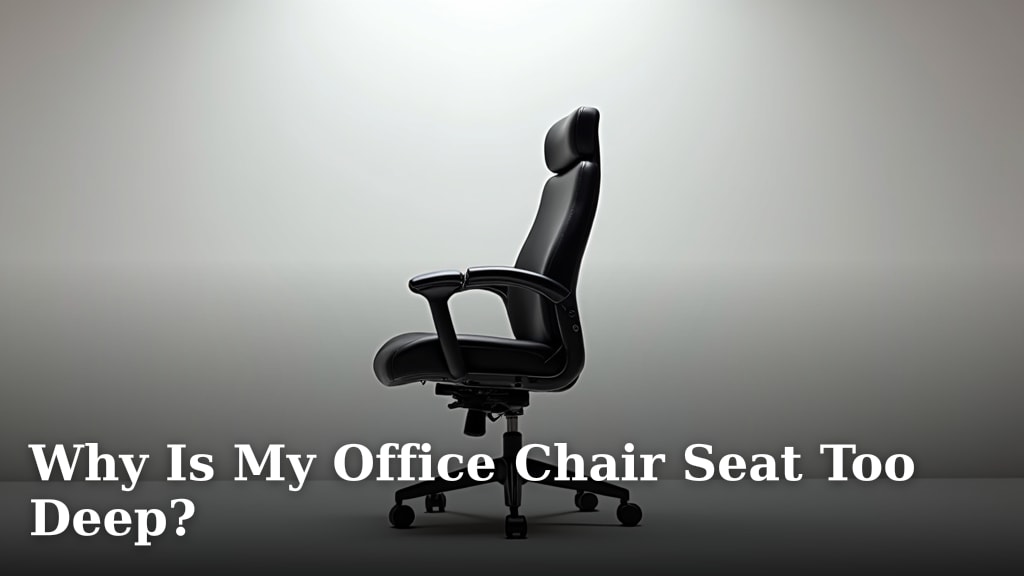 Why Is My Office Chair Seat Too Deep?